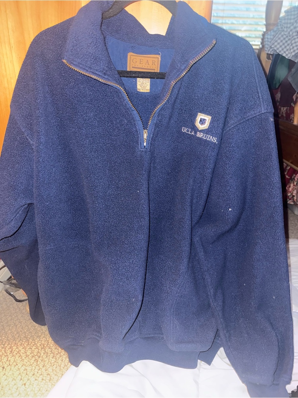 Gear For Sports Navy UCLA Bruins Half-Zip Fleece Jacket